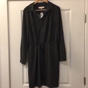 Loft Drawstring Shirt Dress